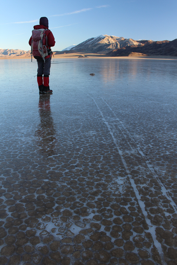 We should have brought along ice skates!