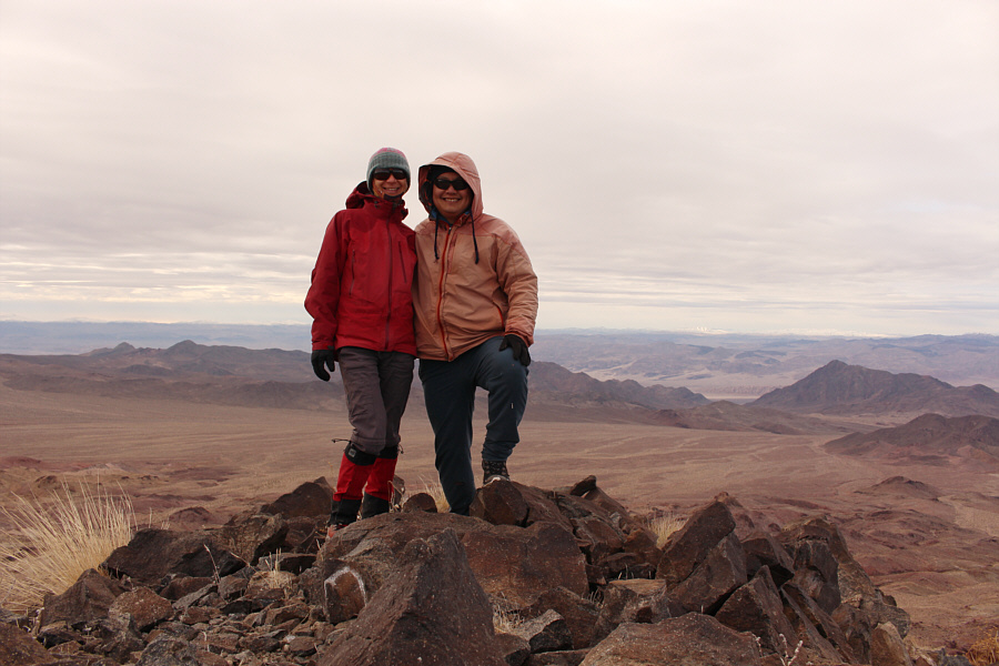 As usual, the sun disappears when we reach the summit!