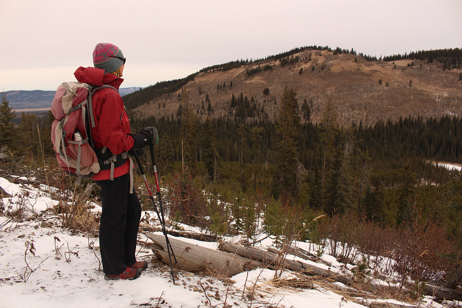Another party was heading up Eagle Hill on this day.