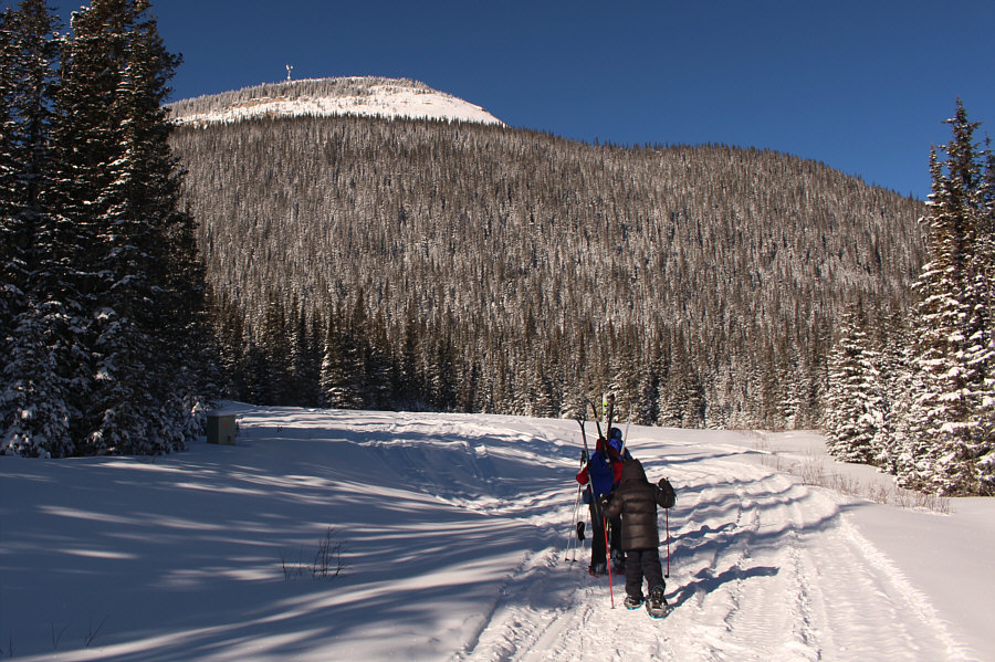 At first, I thought we had reached the summer trailhead parking lot (it's not)!