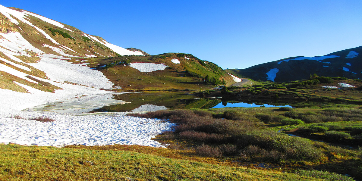 It looks like there might have been a campground with toilet here at one time.