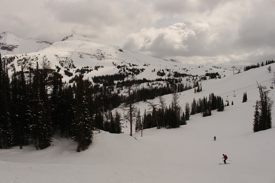 Despite some fresh powder, the snow was kinda choppy and inconsistent.