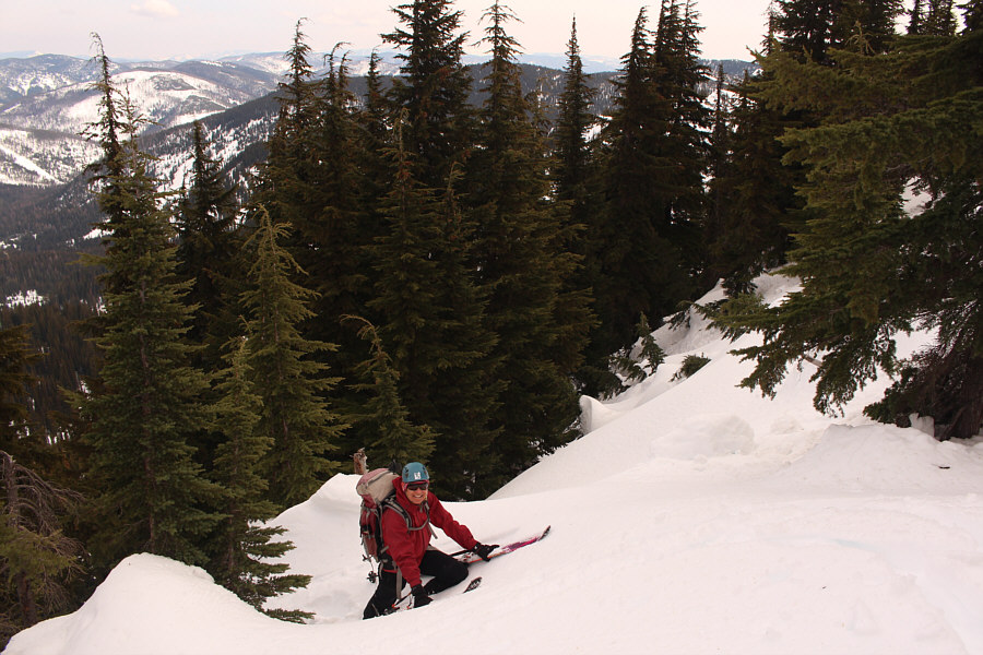 Wow, she's still smiling after this ordeal!