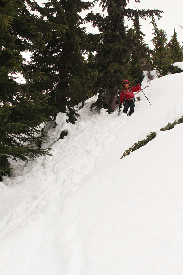 Much easier than anticipated to walk down this stretch.