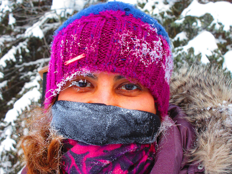 This is how Asieh looks whenever she returns to Iran for a visit!