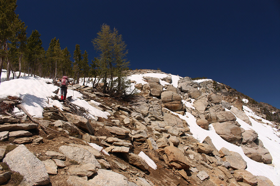 We're a bit off-trail here...only a bit.