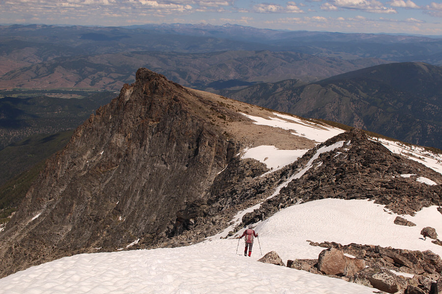 This is about as exciting as the descent gets...