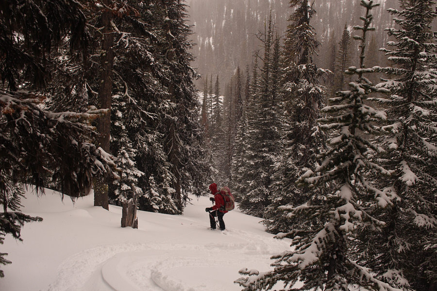 Maybe the best skiing of the day right here.