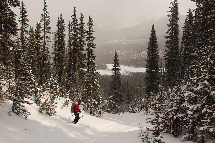 Zosia and I are starting to be experts at survival skiing!