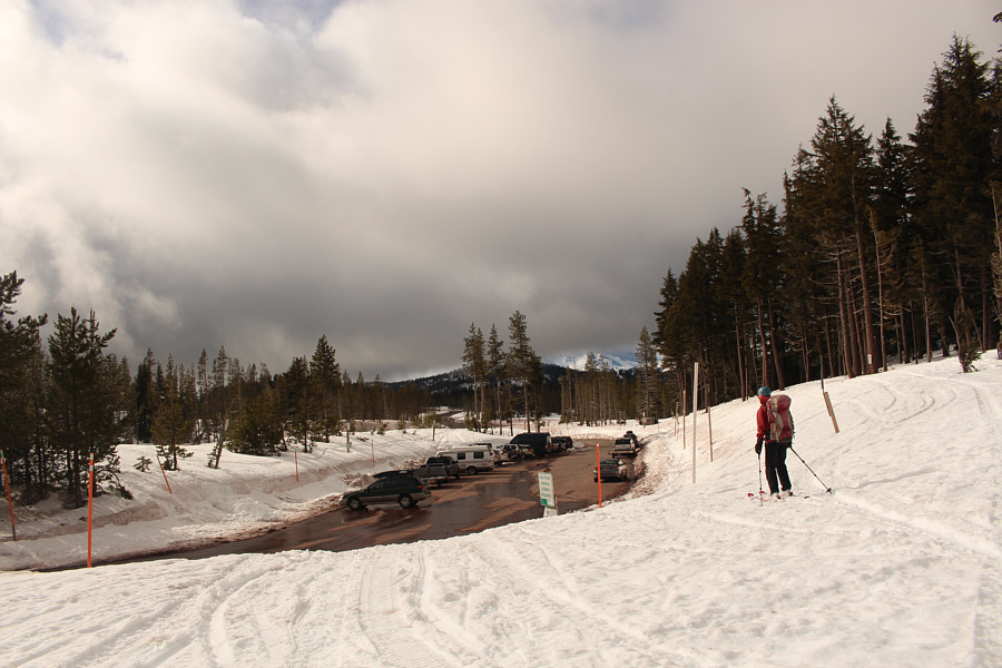 Watch out for snowmobiles around here!