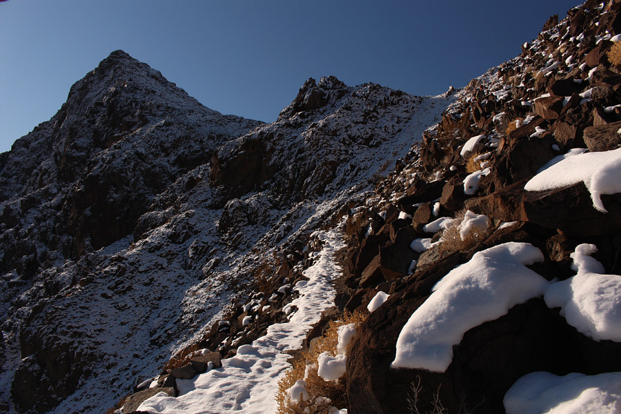 Hmmm...I don't like the looks of that slope with all that snow...