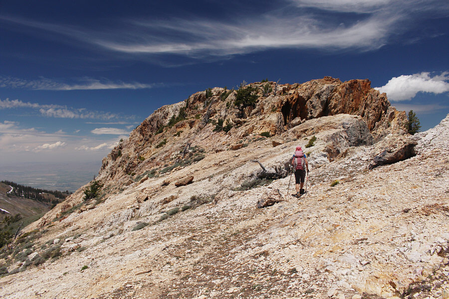 Some route-finding and scrambling is necessary.