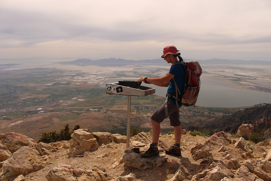 Though lower, Ben Lomond is apparently more popular than Willard Peak.