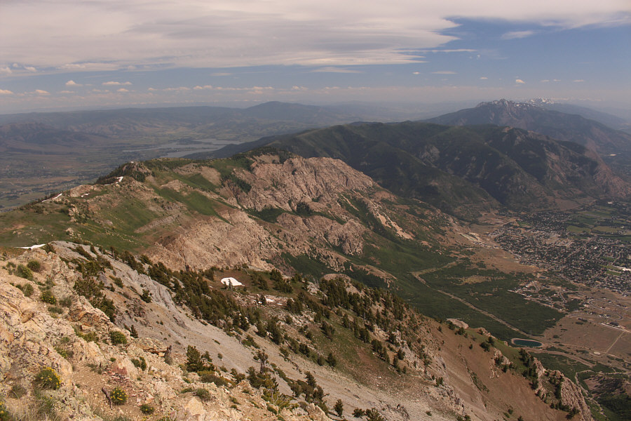 And some people hike up Ben Lomond via a trail on the ridge at left. It's much longer with more elevation gain though!