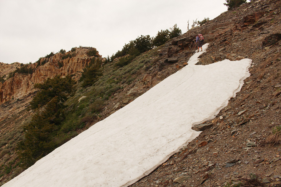 The run-out was over a cliff, so this was the more prudent way to go!