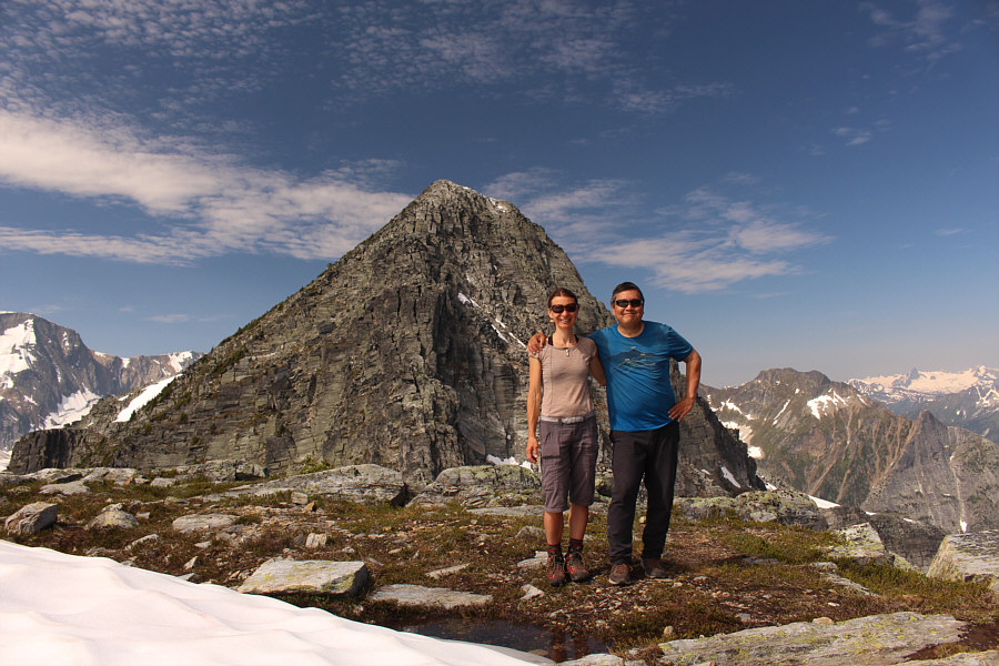 First summit of our summer road trip!