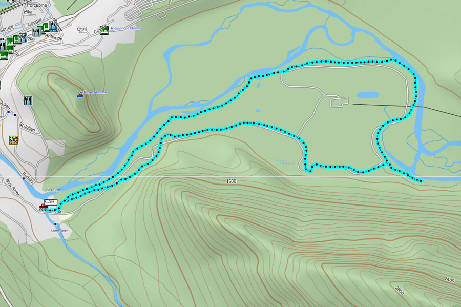 A great place for beginner cross-country skiers or well-heeled golfers!