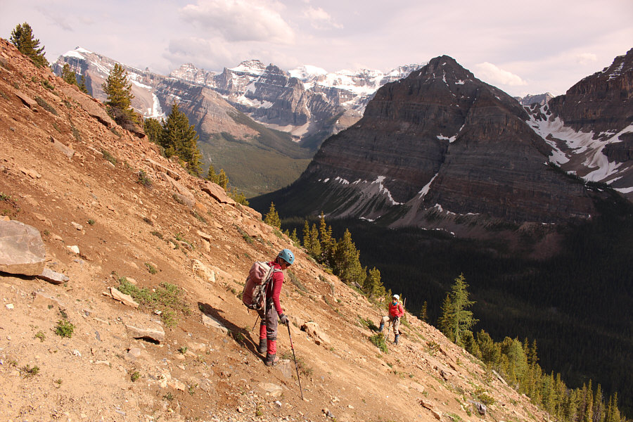 Descending these slopes sucks almost as much as ascending them!