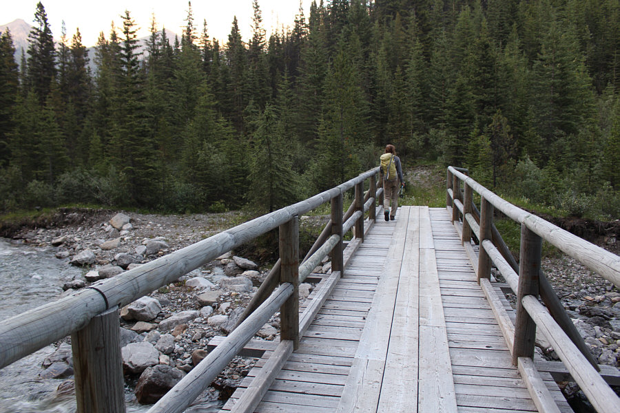 Very quiet over there because the trail to Rawson Lake was closed due to bear activity.