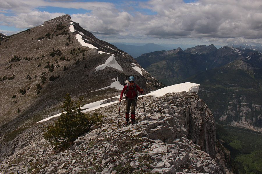 The outlier is probably even more infrequently climbed than Mount Broadwood itself!
