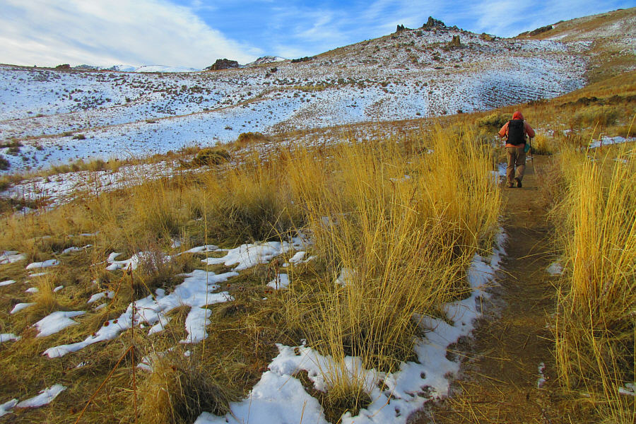 This part was a bit muddy on our descent later.