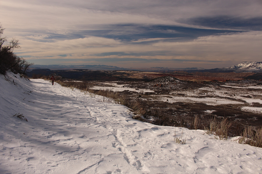 Yep, we're giving up on climbing Spendlove Knoll today!