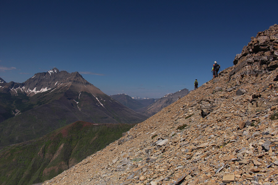 Mount Blakiston is pretty much off-limits for the next couple of years due to the closure of Akamina Parkway from the Kenow wildfire.