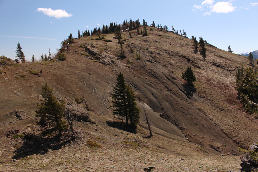 There are a few annoying dips on the hill top.