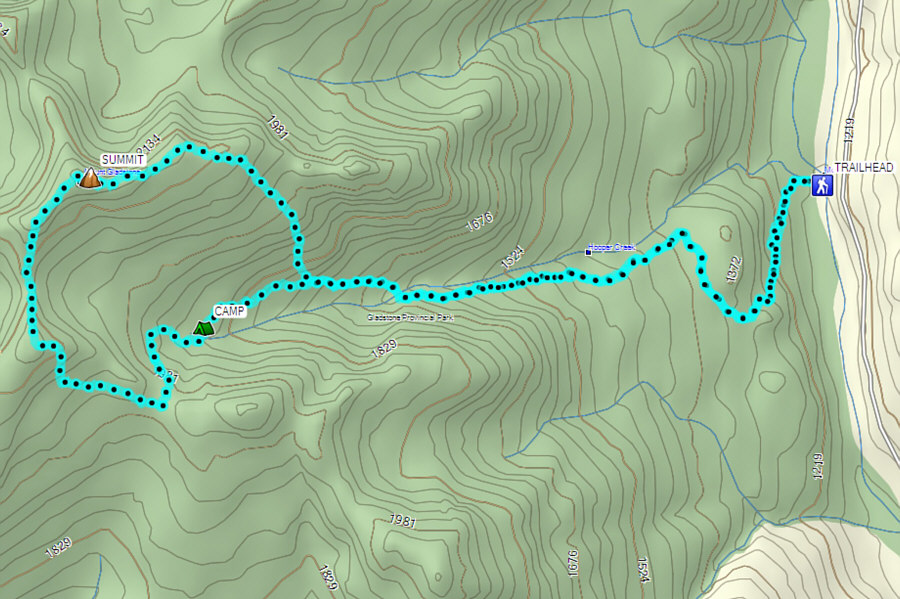 A more arduous and time-consuming climb than expected.