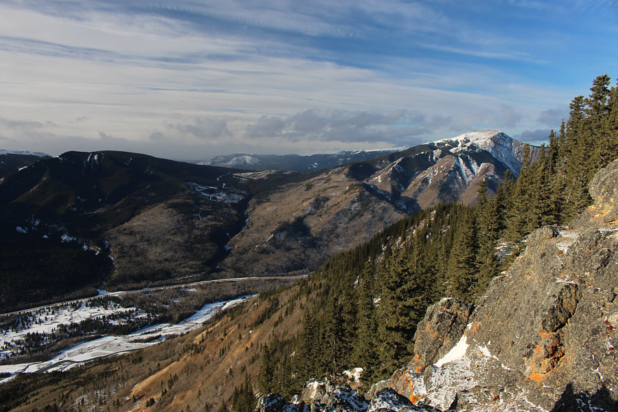 The mountain looks deceptively dry from here...