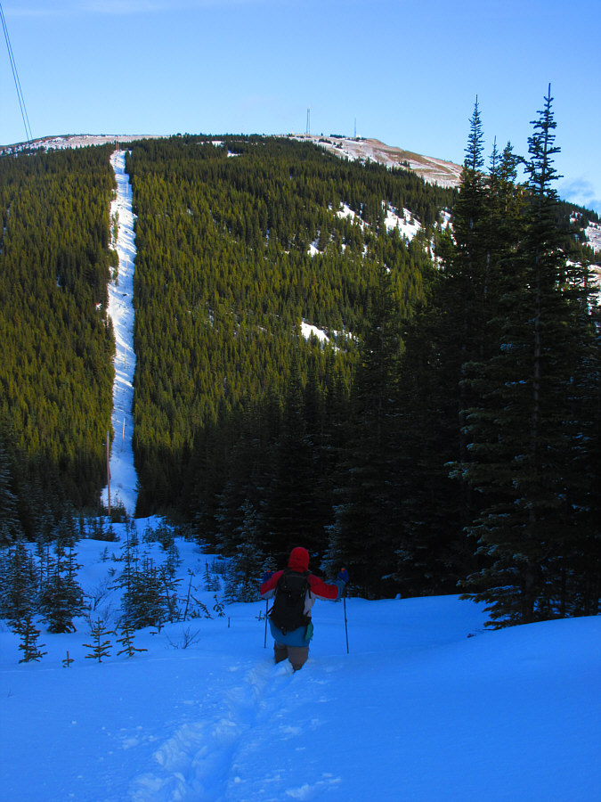 About 70 metres elevation loss here.