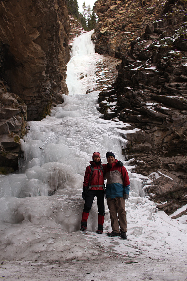 There is still water flowing underneath the ice.