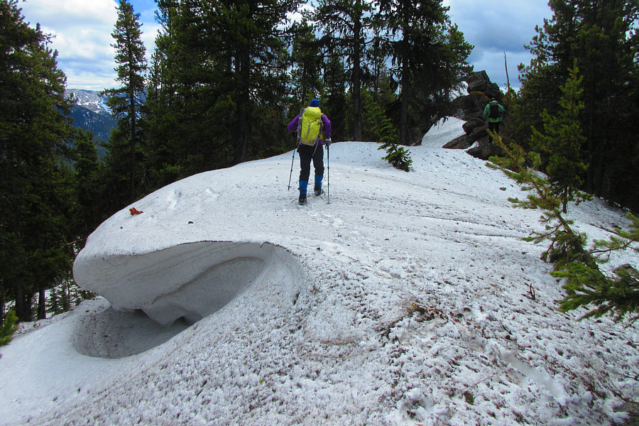 And the snow here was also much more supportive too!