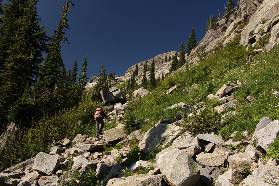 Probably the hardest part of the ascent right here.