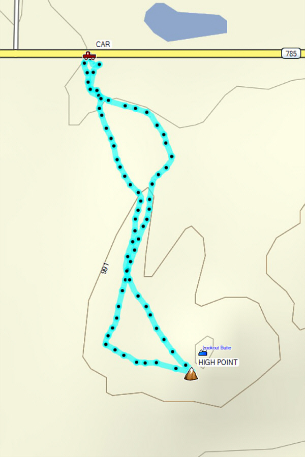 Here's the GPS track just in case you get lost on this one...