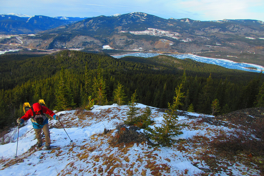 So much more pleasant hiking here today than on Grande Mountain yesterday!