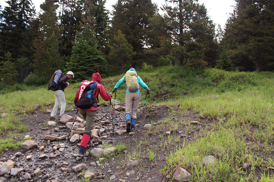 Not the best starting point...if you want to keep your feet dry!