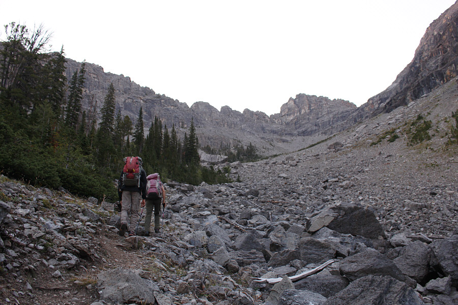 It gets relentlessly steep here...