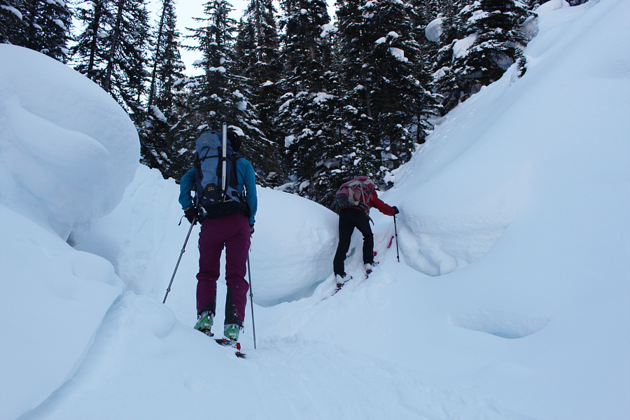 Not the best ascent route!