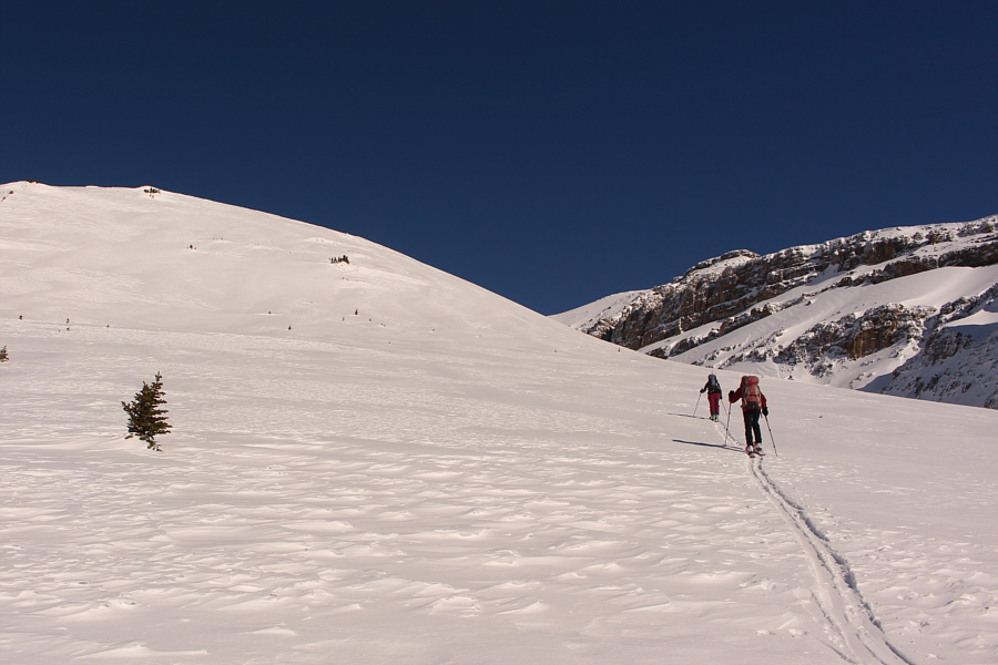 And the snow is getting more and more crusty...