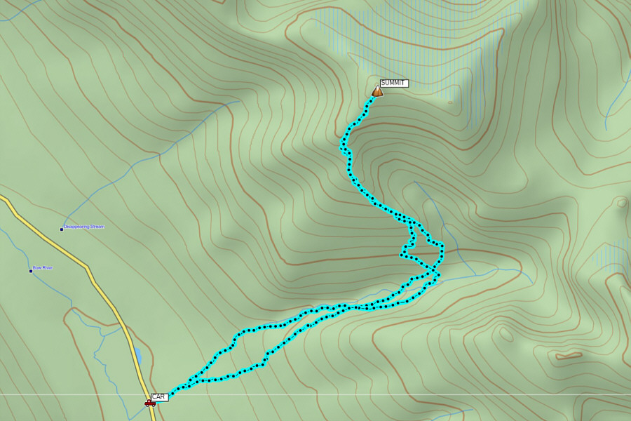The perfect weather and gorgeous views barely make up for the sucky snow conditions!