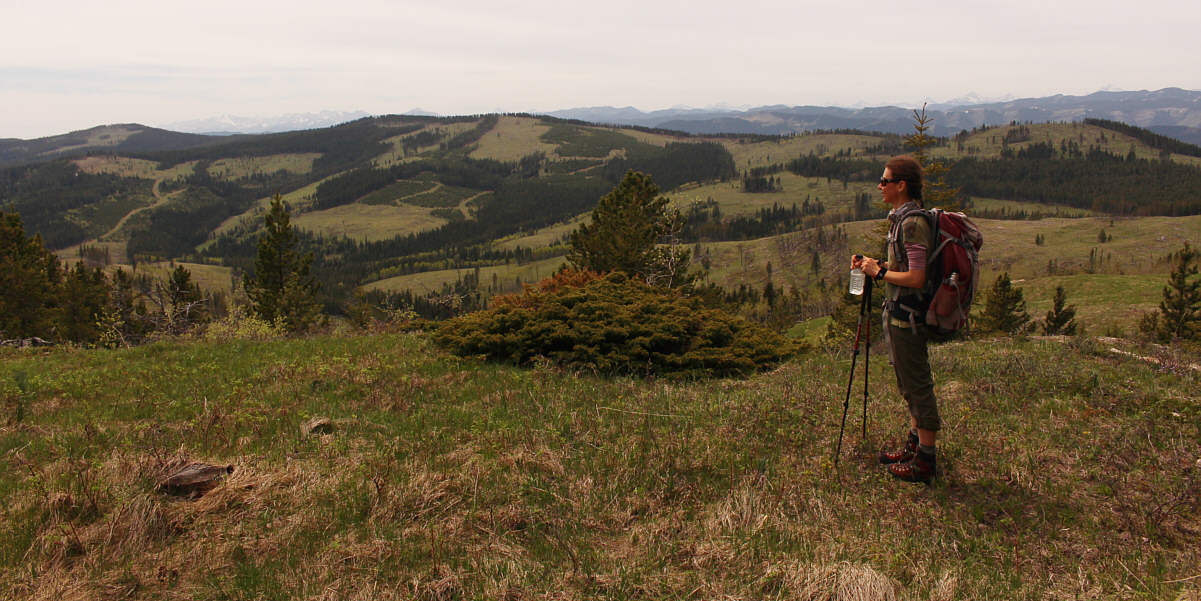 We're now on the back stretch of the traverse.