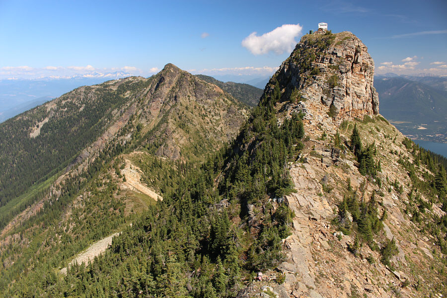 It's a miracle that the outhouse doesn't get blown off the mountain when it's windy!