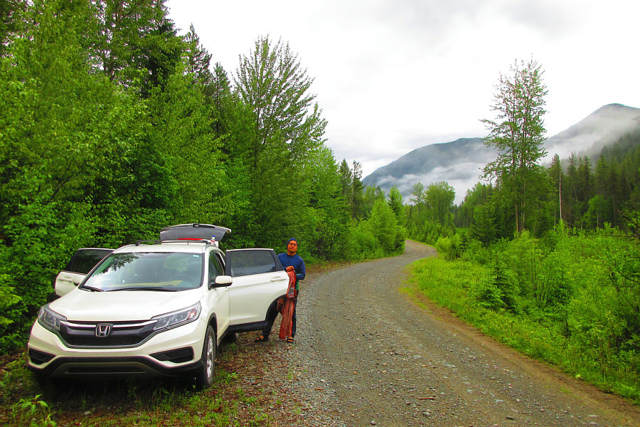 Not the best place to start the hike!