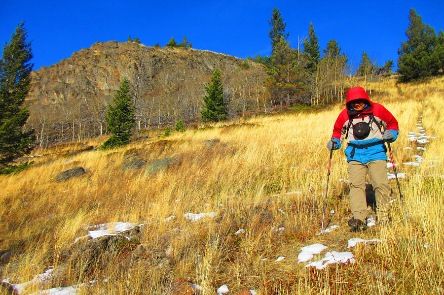 It would be pretty hardcore to cycle uphill here; I would definitely be pushing my bike!