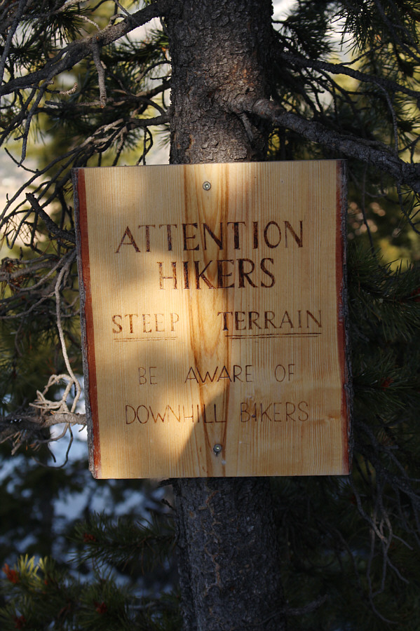 I don't think most mountain bikers would be bombing down such a steep and winding trail anyway!