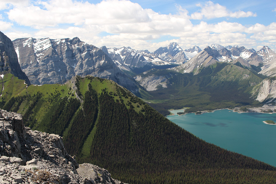 Very quiet over there because the trail to Rawson Lake was closed due to bear activity.