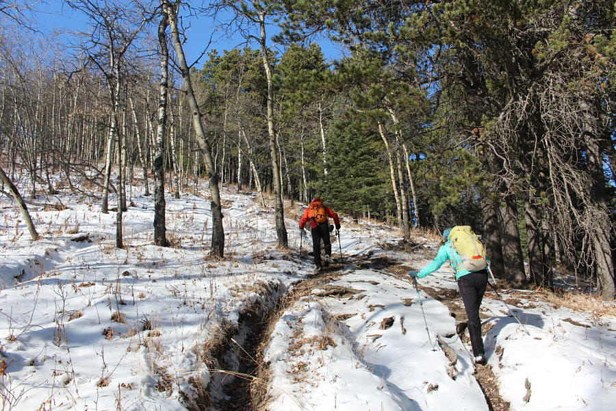Some dirt bikers even had problems getting up here!