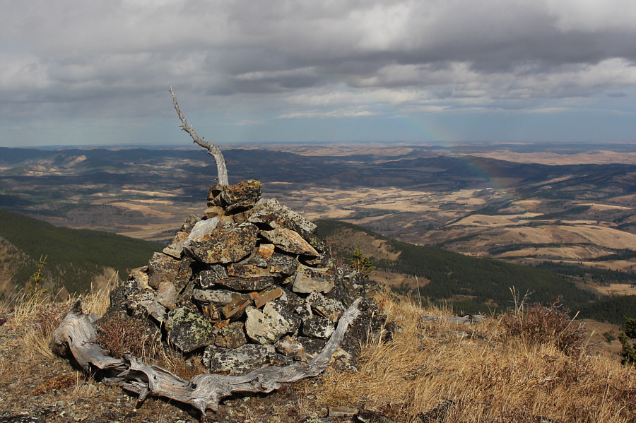 If you have a sharp eye, you might be able to see downtown Calgary on the horizon.