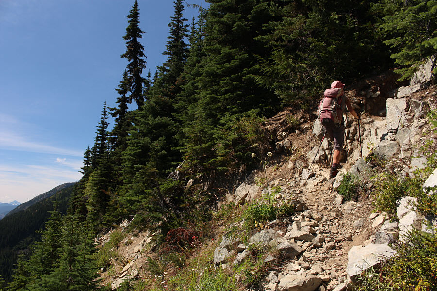 This first part was steep enough to be a scramble.